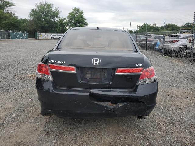 1HGCP3F8XBA017314 - 2011 HONDA ACCORD EXL შავი ფოტო 6