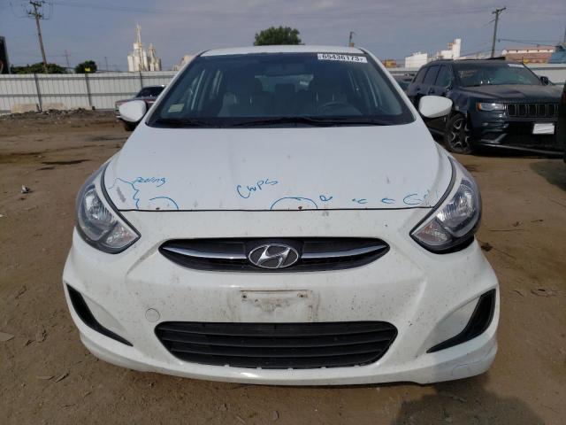 KMHCT5AEXFU232212 - 2015 HYUNDAI ACCENT GS WHITE photo 5