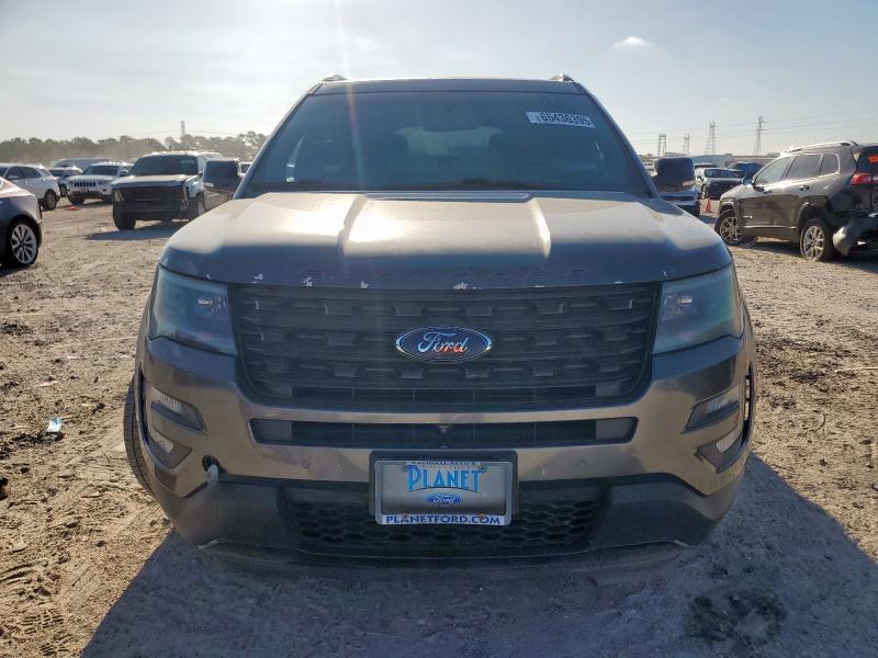 1FM5K8GT9GGC57346 - 2016 FORD EXPLORER SPORT GRAY photo 5