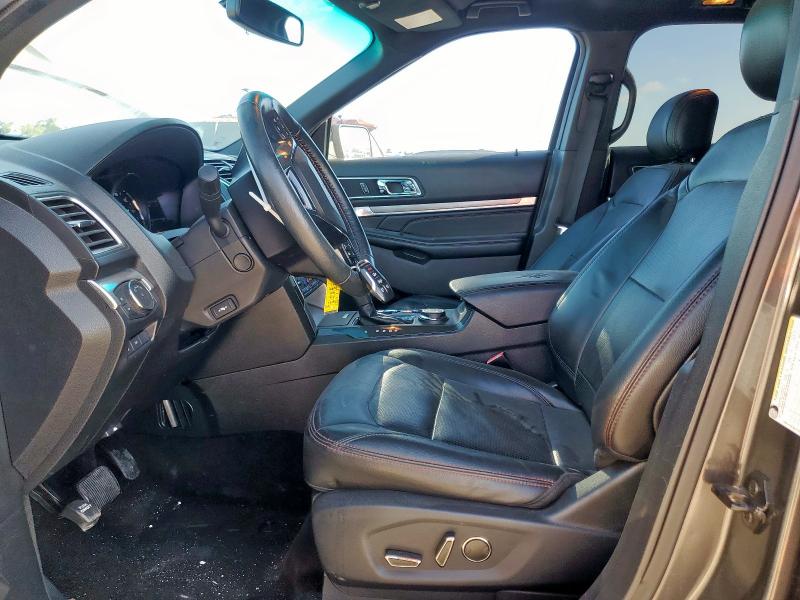 1FM5K8GT9GGC57346 - 2016 FORD EXPLORER SPORT GRAY photo 7