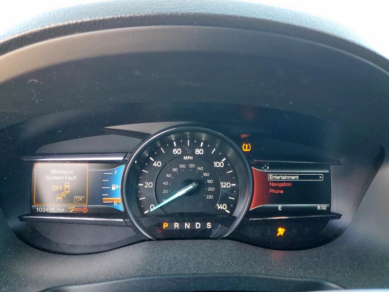 1FM5K8GT9GGC57346 - 2016 FORD EXPLORER SPORT GRAY photo 9