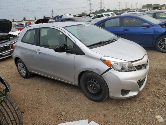 JTDJTUD37ED583593 - 2014 TOYOTA YARIS GRAY photo 4