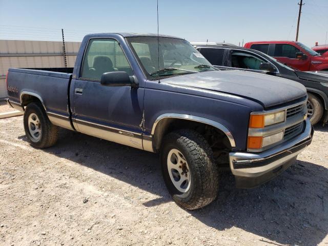 1GCEK14R8TZ173988 - 1996 CHEVROLET TRUCK K1500 BLUE photo 4