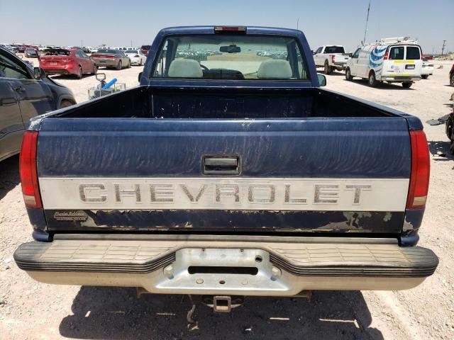 1GCEK14R8TZ173988 - 1996 CHEVROLET TRUCK K1500 BLUE photo 6