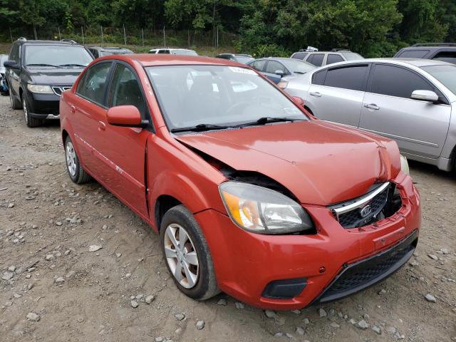 KNADH4A34B6732123 - 2011 KIA RIO BASE RED photo 4