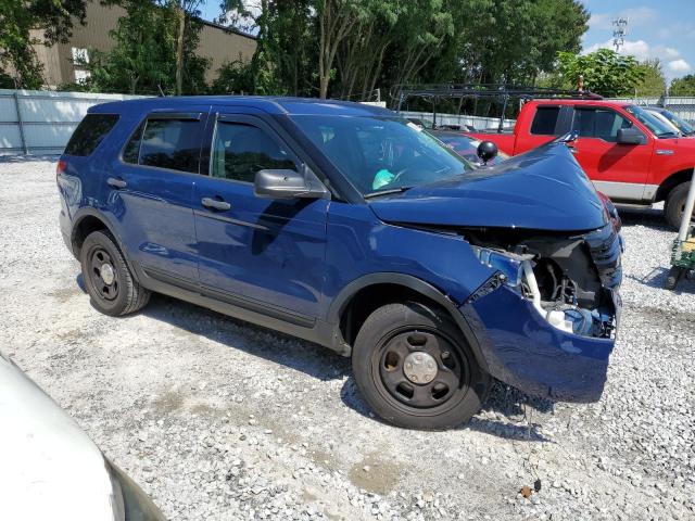 1FM5K8AR0EGA44862 - 2014 FORD EXPLORER POLICE INTERCEPTOR BLUE photo 4