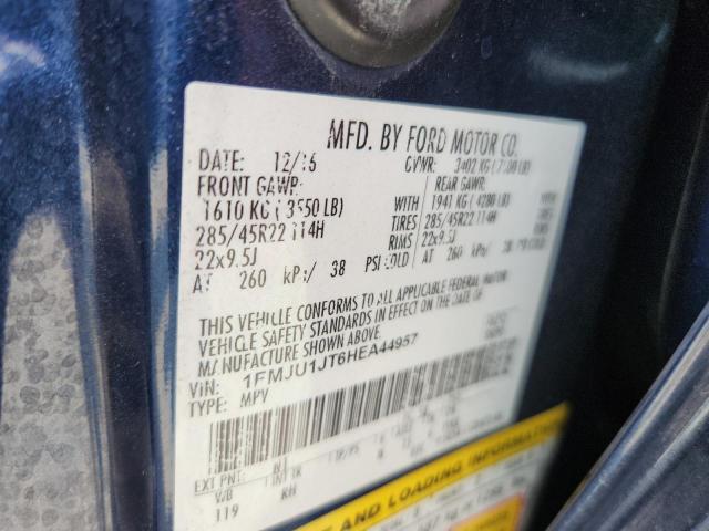 1FMJU1JT6HEA44957 - 2017 FORD EXPEDITION XLT BLUE photo 14