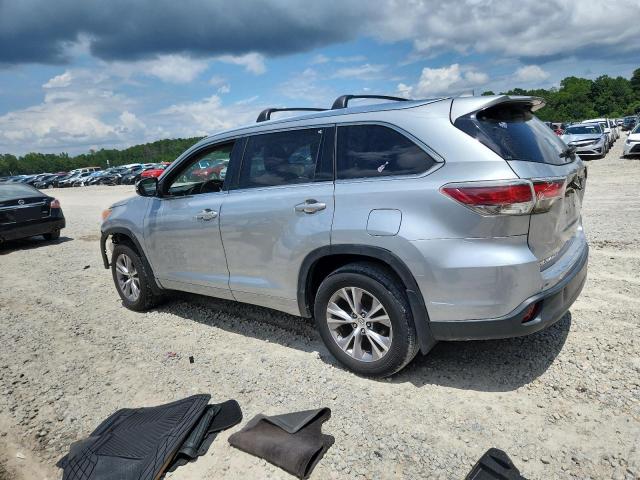 5TDJKRFH8FS166921 - 2015 TOYOTA HIGHLANDER XLE SILVER photo 2