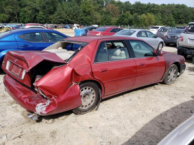 1G6KF57934U261066 - 2004 CADILLAC DEVILLE DTS RED photo 3