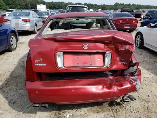 1G6KF57934U261066 - 2004 CADILLAC DEVILLE DTS RED photo 6