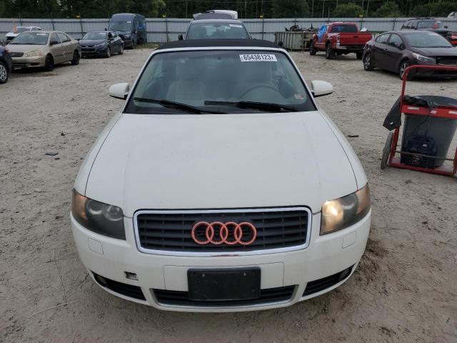 WAUAC48H76K005946 - 2006 AUDI A4 1.8 CABRIOLET WHITE photo 5