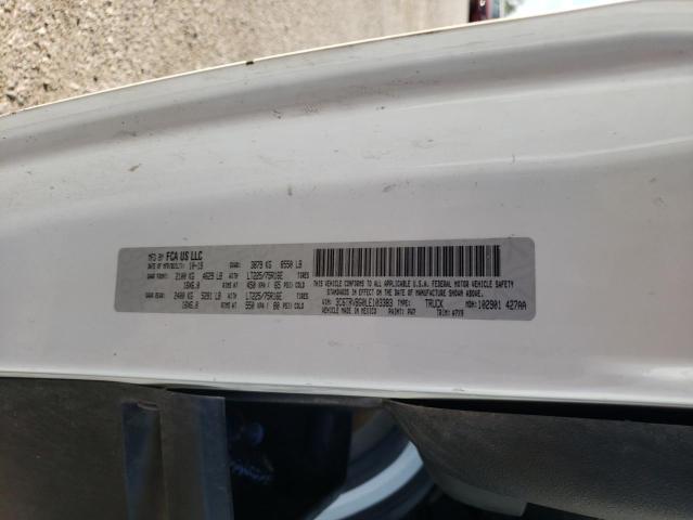 3C6TRVBG0LE103383 - 2020 RAM PROMASTER 1500 HIGH WHITE photo 12