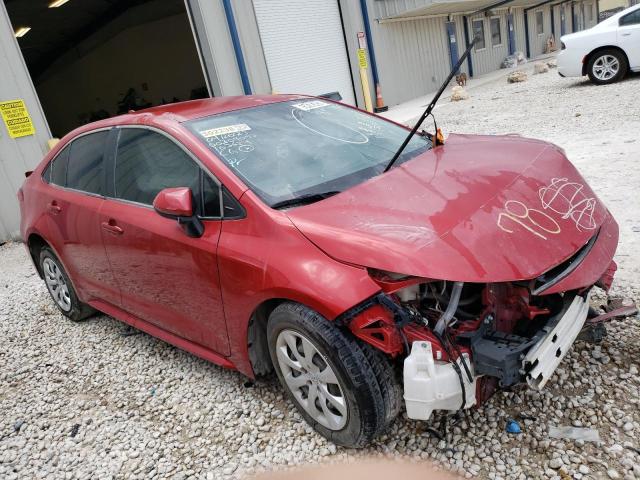 JTDEPMAE2MJ163624 - 2021 TOYOTA COROLLA LE RED photo 4