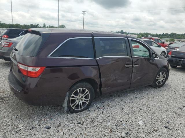 5FNRL5H43CB062551 - 2012 HONDA ODYSSEY EX მუქწითელი ფოტო 3