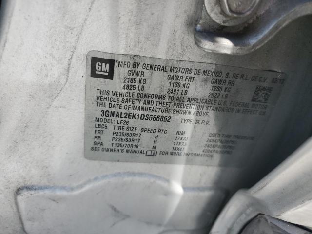 3GNAL2EK1DS586862 - 2013 CHEVROLET CAPTIVA LS 银色 照片 13