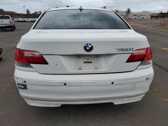 WBAHL83578DT13435 - 2008 BMW 7 SERIES I WHITE photo 6