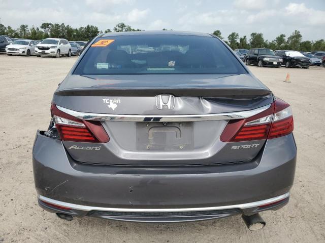 1HGCR2F5XGA132626 - 2016 HONDA ACCORD SPORT GRAY photo 6