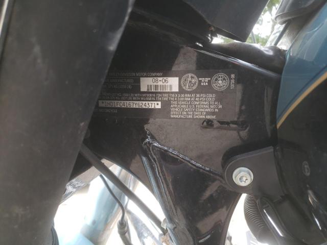 1HD1FC4167Y624371 - 2007 HARLEY-DAVIDSON FLHTCUI 蓝色 照片 10