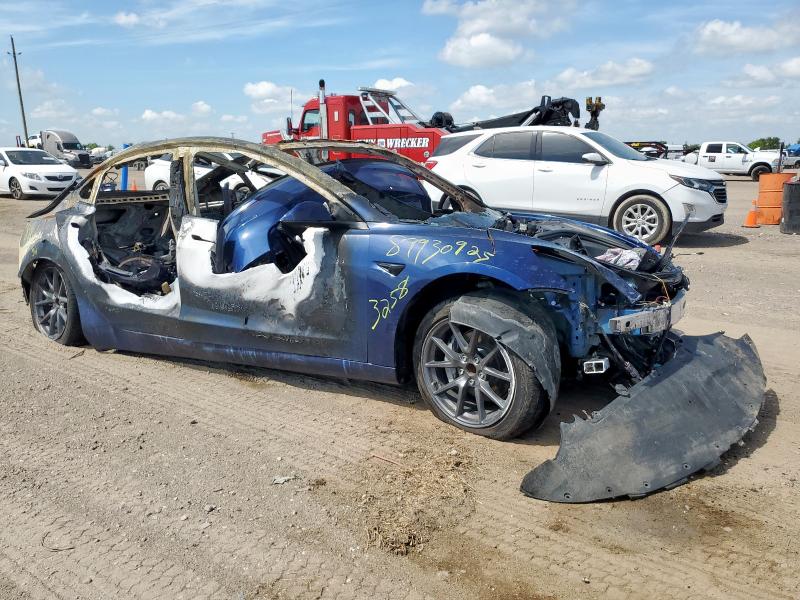 5YJ3E1EAXNF323258 - 2022 TESLA MODEL 3 Mavi foto 4