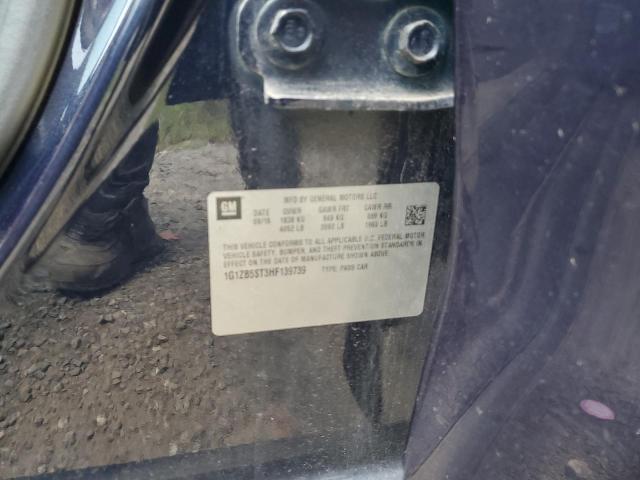 1G1ZB5ST3HF139739 - 2017 CHEVROLET MALIBU LS ლურჯი ფოტო 12