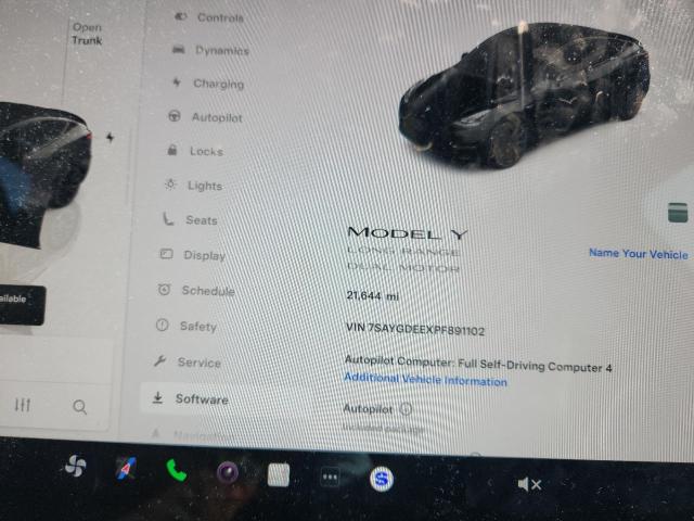7SAYGDEEXPF891102 - 2023 TESLA MODEL Y 黑色 照片 9