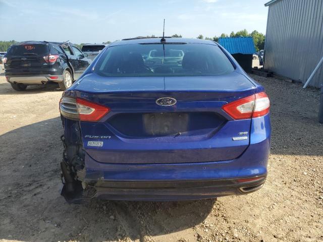 3FA6P0H97GR222415 - 2016 FORD FUSION SE BLUE photo 6