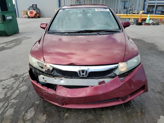 19XFA1F54AE034290 - 2010 HONDA CIVIC LX MAROON photo 5