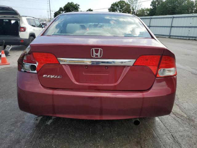 19XFA1F54AE034290 - 2010 HONDA CIVIC LX MAROON photo 6