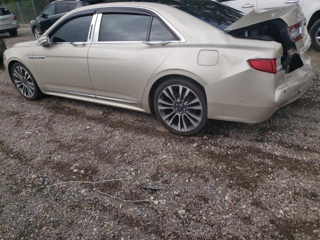 1LN6L9NC8H5629590 - 2017 LINCOLN CONTINENTAL RESERVE BEIGE photo 2
