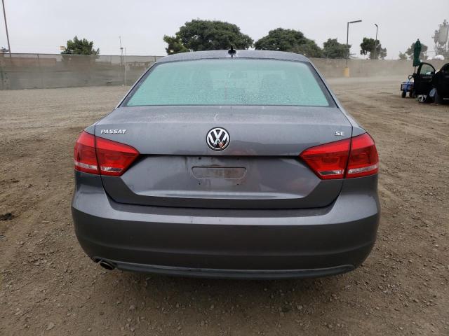 1VWBP7A34CC105498 - 2012 VOLKSWAGEN PASSAT SE GRAY photo 6