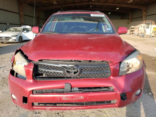 JTMZD32V666017820 - 2006 TOYOTA RAV4 SPORT RED photo 5