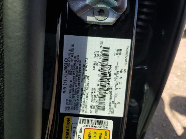 3LN6L5F99LR602304 - 2020 LINCOLN MKZ RESERVE შავი ფოტო 12