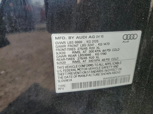 WA1DGAFE2FD023748 - 2015 AUDI Q7 PRESTIGE BLACK photo 13