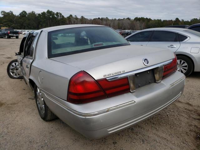 2MEFM75WX3X712265 - 2003 MERCURY GRAND MARQ LS GRAY photo 3