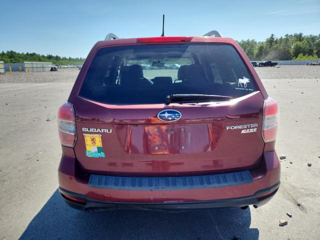 JF2SJADC9FH446322 - 2015 SUBARU FORESTER 2.5I PREMIUM BURGUNDY photo 6