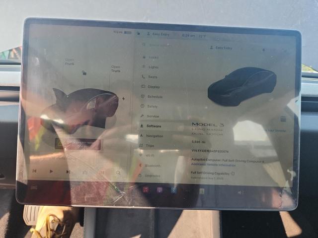 5YJ3E1EB4SF925674 - 2025 TESLA MODEL 3 GRAY photo 9