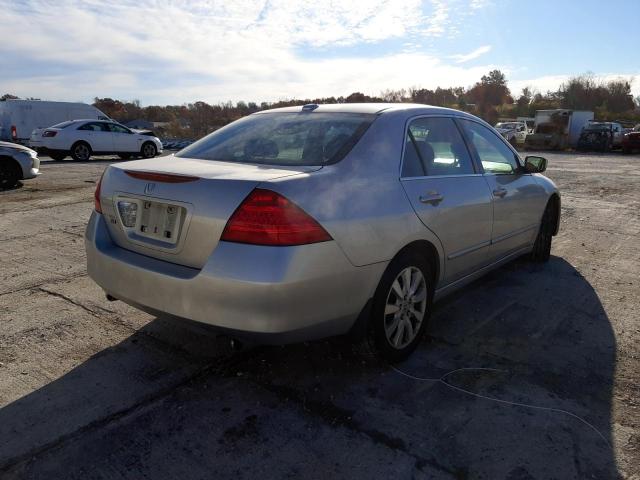 1HGCM66577A053016 - 2007 HONDA ACCORD EX SILVER photo 4