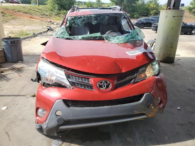 2T3WFREV9FW132034 - 2015 TOYOTA RAV4 XLE RED photo 5