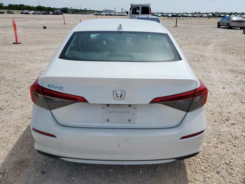 2HGFE2646NH850849 - 2022 HONDA CIVIC WHITE photo 6
