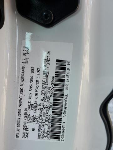 3TYRX5GN8PT078975 - 2023 TOYOTA TACOMA ACCESS CAB თეთრი ფოტო 12