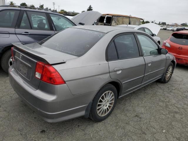 2HGES16505H559450 - 2005 HONDA CIVIC LX GRAY photo 3