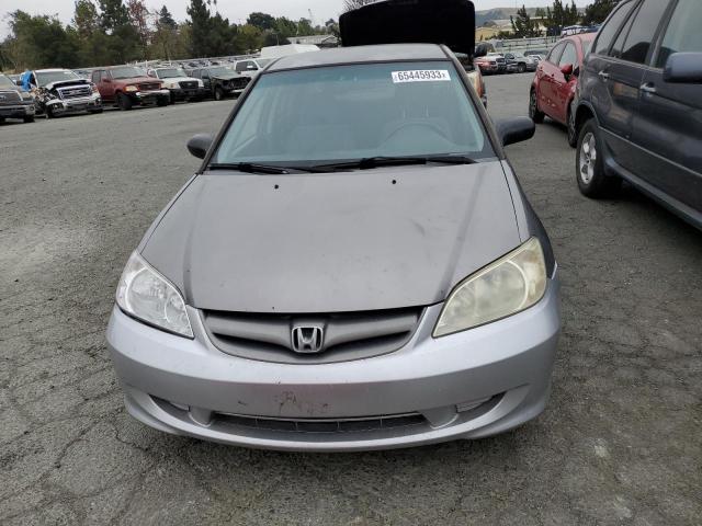 2HGES16505H559450 - 2005 HONDA CIVIC LX GRAY photo 5