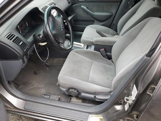 2HGES16505H559450 - 2005 HONDA CIVIC LX GRAY photo 7