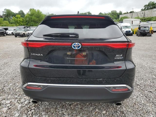 JTEAAAAH6MJ080329 - 2021 TOYOTA VENZA LE BLACK photo 6