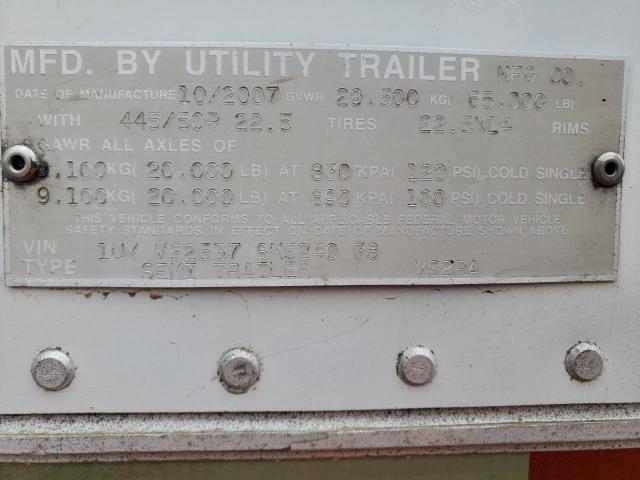1UYVS25378M524038 - 2008 UTILITY TRAILER WHITE photo 10