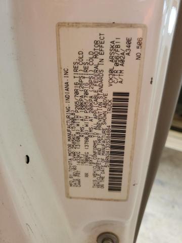 5TBRN34133S384864 - 2003 TOYOTA TUNDRA ACCESS CAB SR5 WHITE photo 12