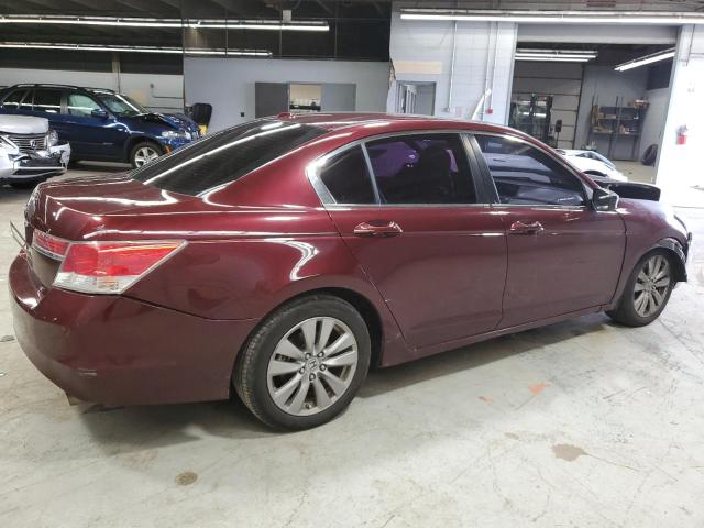 1HGCP2F86CA085346 - 2012 HONDA ACCORD EXL BURGUNDY photo 3