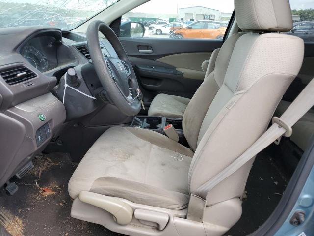 2HKRM3H5XEH556484 - 2014 HONDA CR-V EX TEAL photo 7