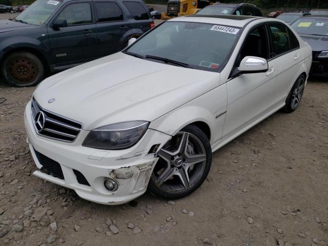 WDDGF77X08F182371 - 2008 MERCEDES-BENZ C 63 AMG WHITE photo 1