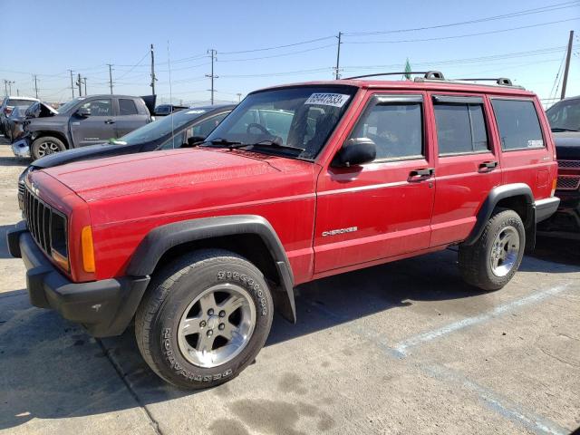 1J4FN28S4YL251475 - 2000 JEEP CHEROKEE SE RED photo 1